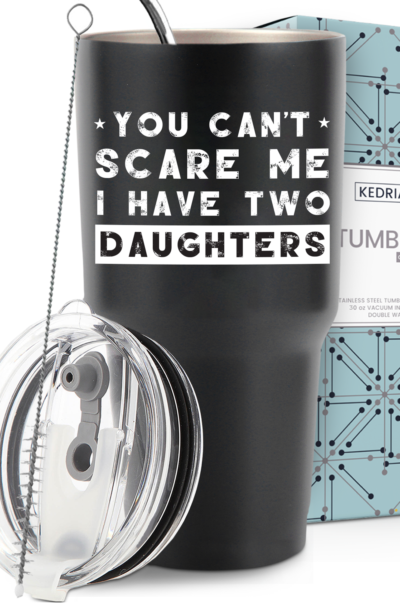 Dad of 2 Daughters Tumbler 30oz