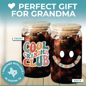 Cool Grandma Club Glass Cup