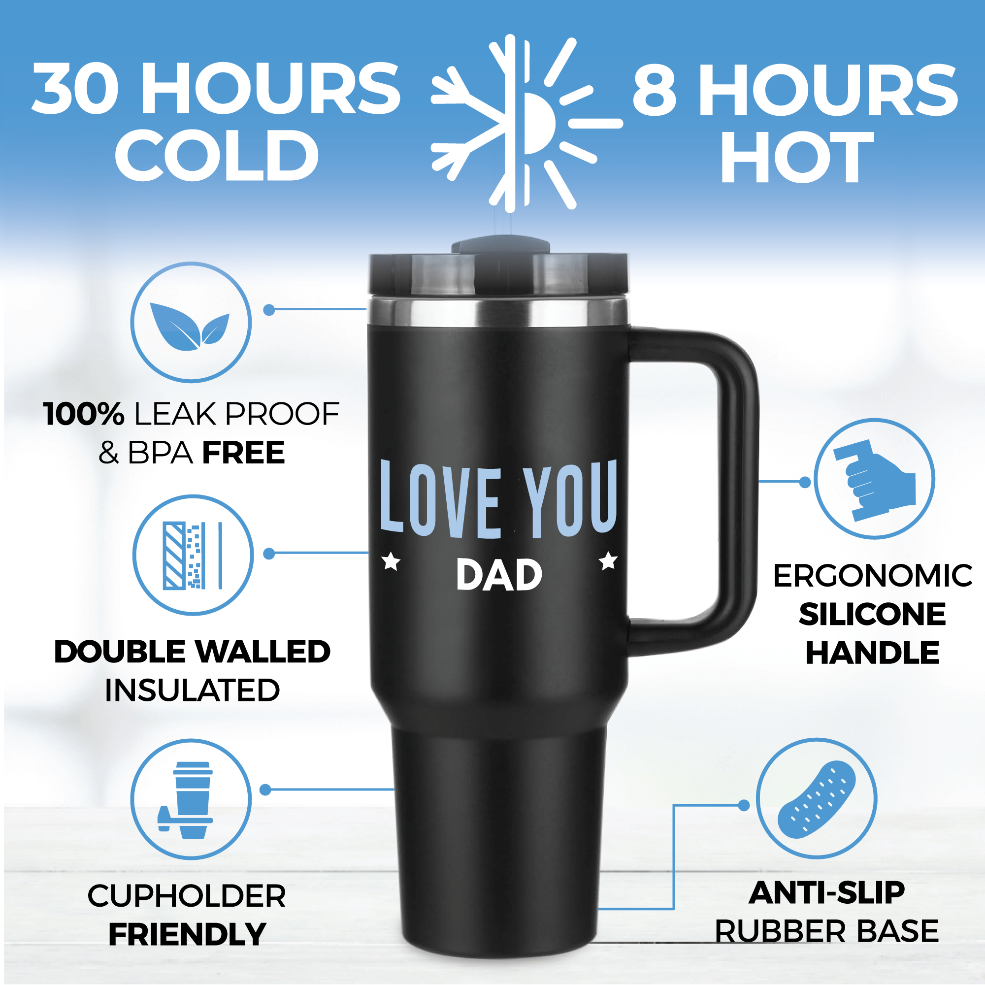 Dad Tumbler 40oz