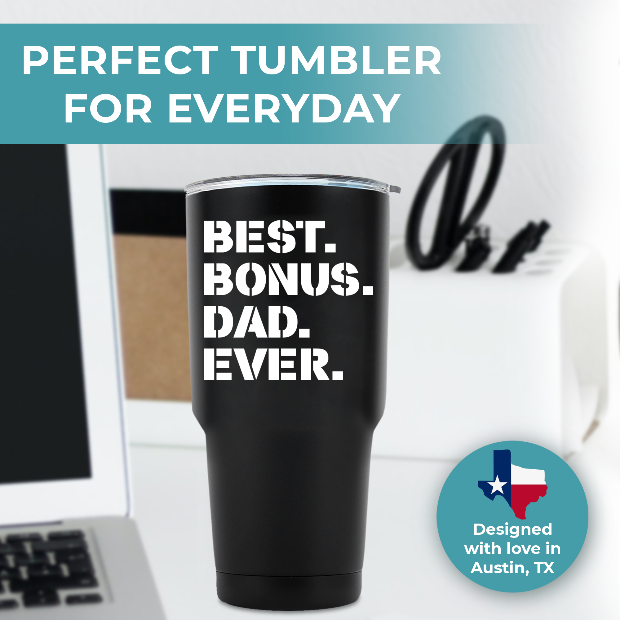 Best Bonus Dad Ever Tumbler 30oz