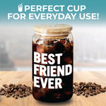 Best Friend Ever Coffee Glass