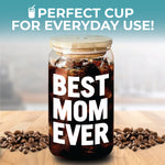 Best Mom Ever Coffee Glass
