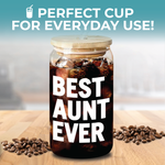 Best Aunt Ever Coffee Glass