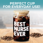 Nurse Coffee Glass