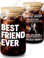Best Friend Ever Coffee Glass